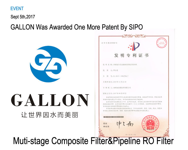 One More Technology Of Gallon Was Awarded The Patent By SIPO