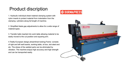 mechanical guillotine shearing machine 6MM with reliable performance Has blade gap adjustement instruction