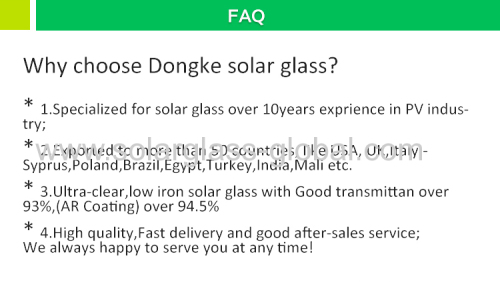 3.2MM SOLAR TEMPERED GLASS FOR SOLAR MODULE 