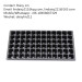 72 cell plastic seed sprouting tray 540*280*40mm