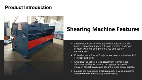 price of CNC control hydraulic metal plate shearing machine