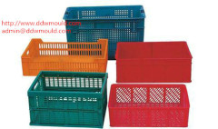 DDW Household Plastic Crate Mold Injection Crate Mold to Spain Plastic Turnover box mold steel P20 or according to clien