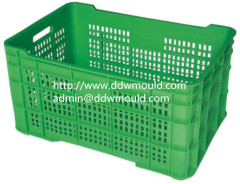 DDW Household Plastic Crate Mold Injection Crate Mold to Spain Plastic Turnover box mold steel P20 or according to clien
