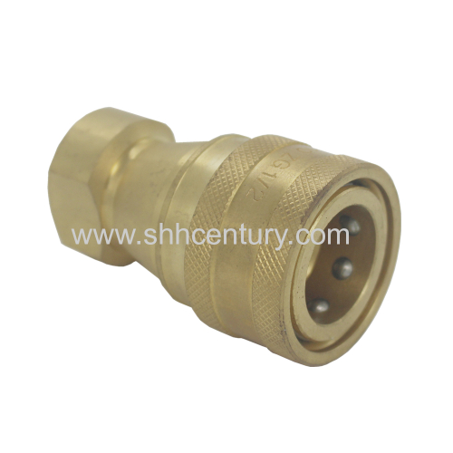 KZD ISO7241-B Copper Hydraulic And Pneumatic Quick Coupler BSPT1/2