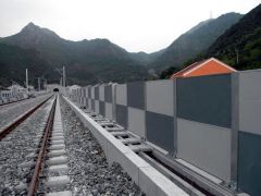 Railway noise barrier product