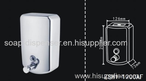 Stainless steel liquid soap dispenser