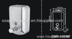 Stainless steel liquid soap dispenser