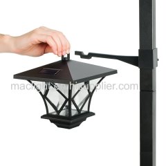 Solar Powered LED Yard Light with 5 Foot Pole for Outdoor Lighting