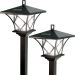 Solar Powered LED Yard Light with 5 Foot Pole for Outdoor Lighting