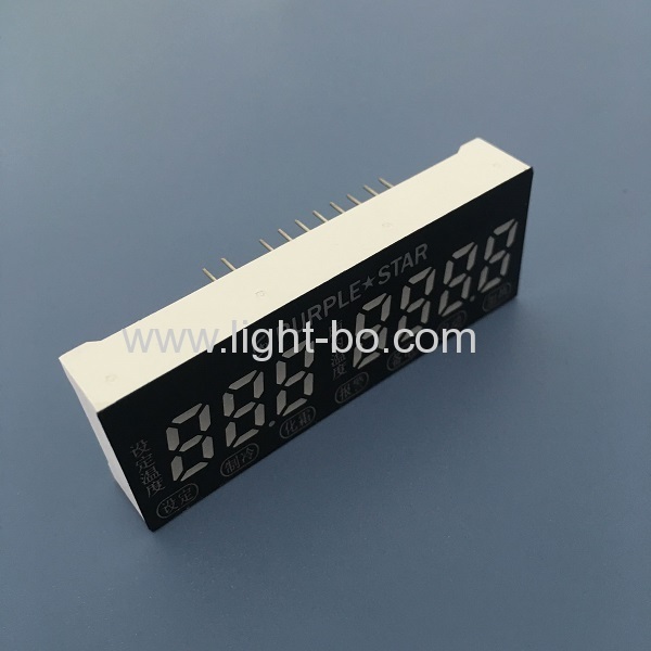 display led blu ultra luminoso personalizzato a 7 cifre a 7 segmenti per il controllo della temperatura