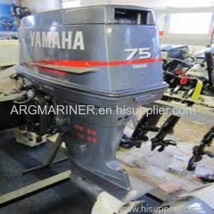 Slightly Used Yamaha 75 HP Outboard Motor Boat Engine