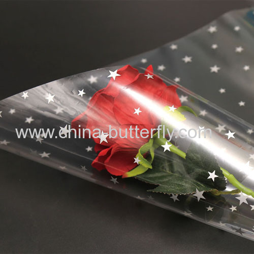 Printed Cellophane Wraps Flower Packaging