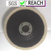 black fiber abrasive pads wool disc centre hole