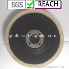 black fiber abrasive pads wool disc centre hole