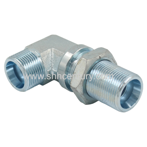 WSV Hydraulic elbow bulkhead adapter