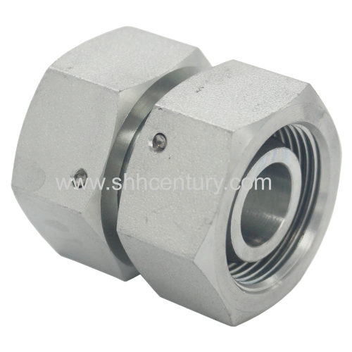 Double Swivel Nut Hydraulic Fitting H Type 3C/3D Straight Swivel Female Thread Nut Hydraulic Tube Fittings