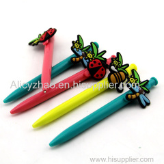 Plastic Ball Pen with Customized PVC Design