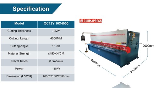 South Africa market cnc guillotine hydraulic shear machine with CE