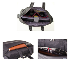 Custom Black Nylon Men Business Portfolio Computer Laptop Bags