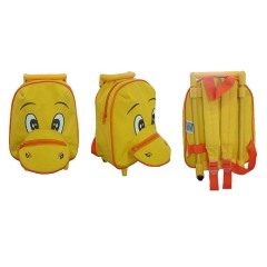 Animal Shaped Duck Wheels School Bags for Kindergarten