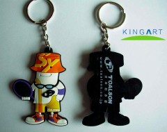 Make Your Own Logo PVC 3D Key Chain Parts 3d custom PVC keychain for wholesale