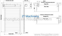 Italy design rolling shutter guardrail rolling forming machine