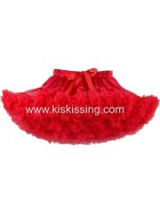 Ruffled Red Dancing Tutu Pettiskirt