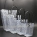 pp trapezoid flower bag flower shop supplies bouquet transparent gift bag