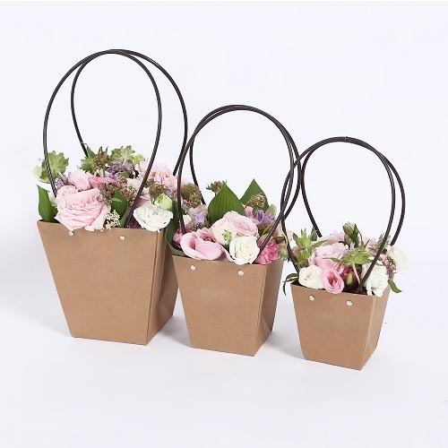 Waterproof Kraft Carry Bag Flower Bag