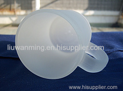 Scrub glass mug handle cup printing your LOGO from china