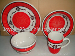 ceramic dinner set handpainted