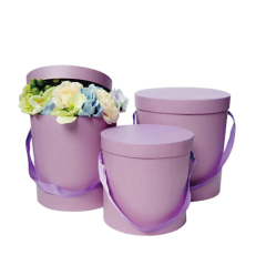 Solid Color Round Flower Bucket