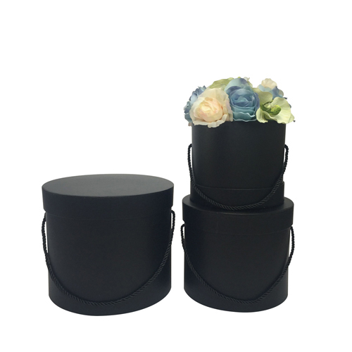 solid color round flower bucket