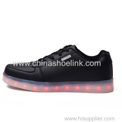 Men skateboard shoes with LED lights sneakers seller