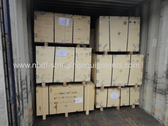 Transmission line stringing tools exported to American countries