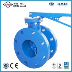 Double Flange Type Vulcanized Seat Butterfly Valve