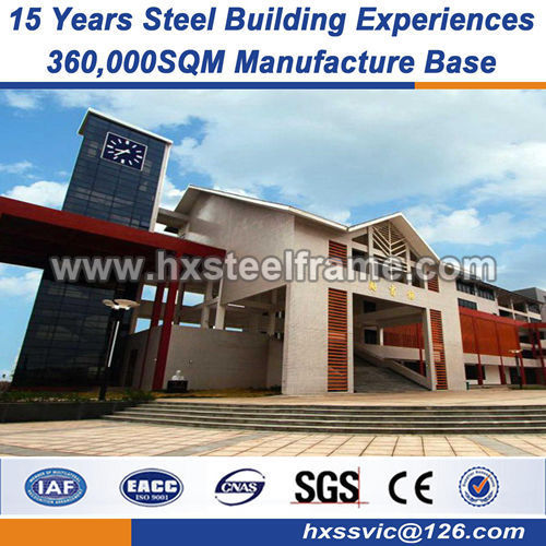 structural steel erection prefabricated building components multi-floor