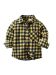 Yellow Plaid Toddler Boys Bow-tie Shirt