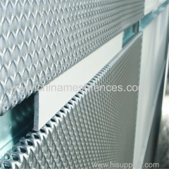 Diamond Shape Raised Expanded Metal Sheet Mesh for facade(Factory)