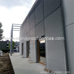 Diamond Shape Raised Expanded Metal Sheet Mesh for facade(Factory)