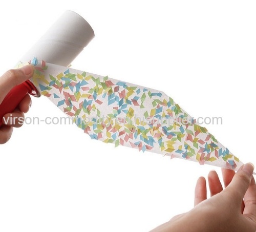 Extra Sticky Pet Hair Lint Roller with Spiral cut sheets