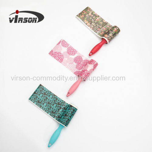 Custom Printed home cleaning cloth release sticky paper lint remover 