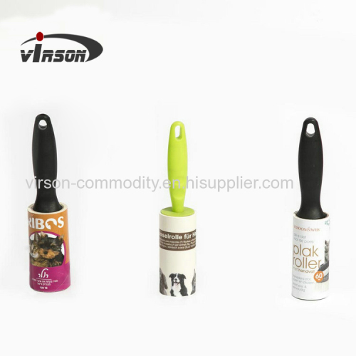 Custom Colorful Portable Travel Size Sticky Lint Roller with PP material handle