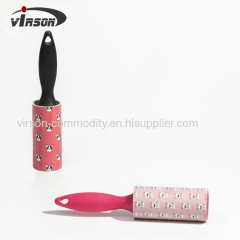 Adhesive pick up printed sheet lint roller sticky lint remover