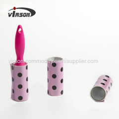 Adhesive pick up printed sheet lint roller sticky lint remover