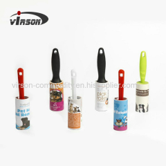 Adhesive pick up printed sheet lint roller sticky lint remover