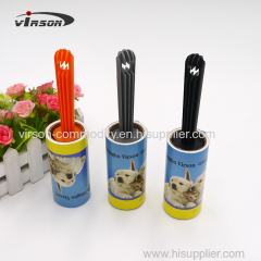 Eco-friendly fashionale handle printed paper sticky lint roller