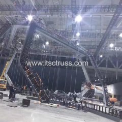 Powerder Coated Black Truss System Suppended in Ceiling