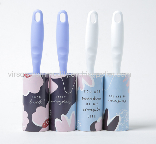 Adhesive pick up printed sheet  lint roller sticky lint brush