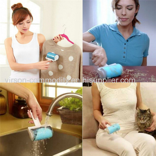 Resuable Lint Roller Cat Dog Hair Remover Tool Pet Shedding Brush Cleans your Suit/Sofa